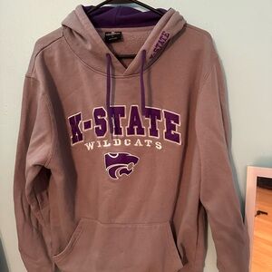 Colosseum Gray and Purple K-State Wildcats Hoodie